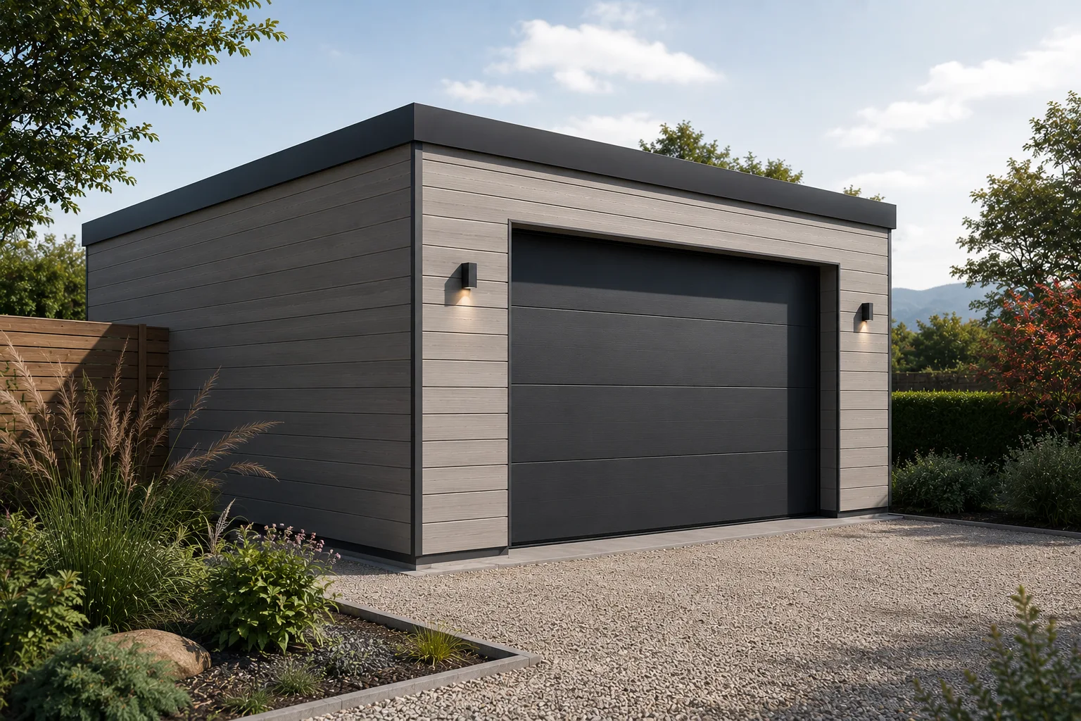 Carport bois 2 véhicules